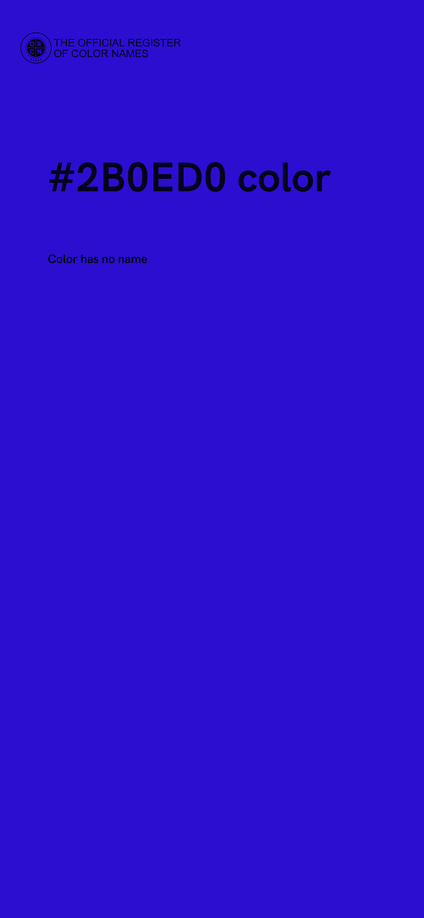 #2B0ED0 color image