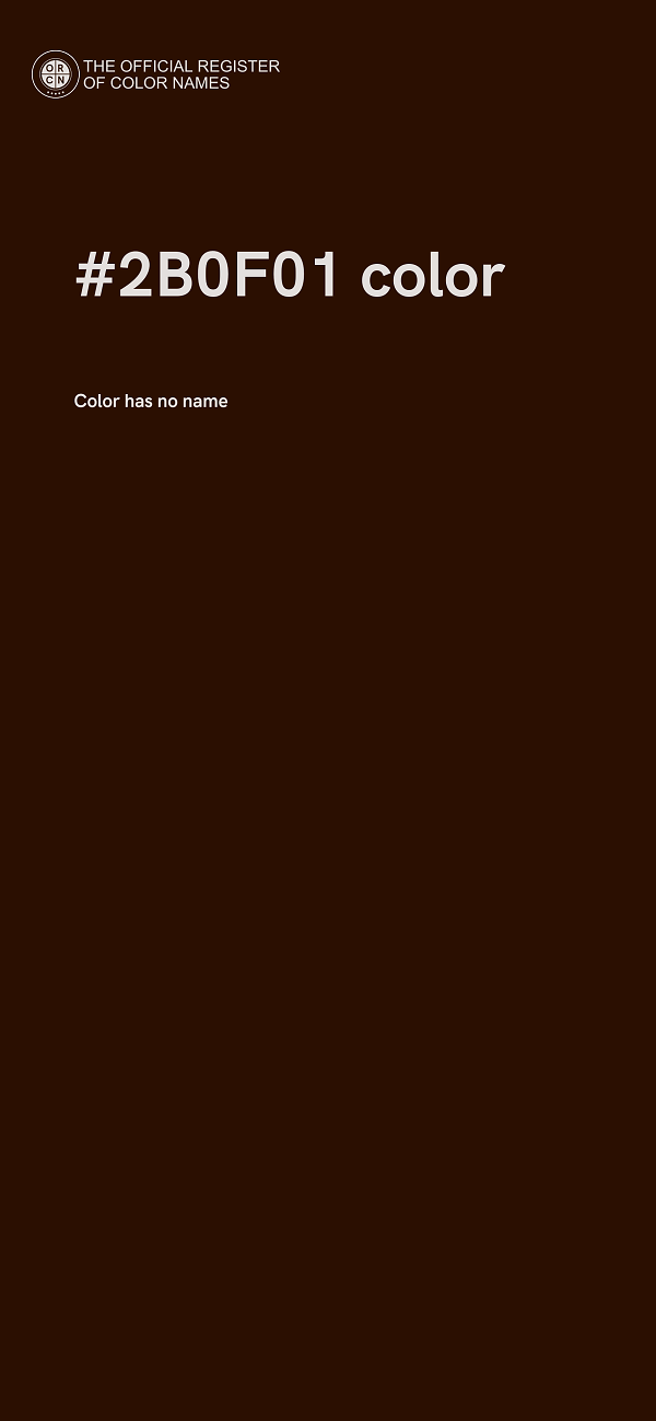 #2B0F01 color image