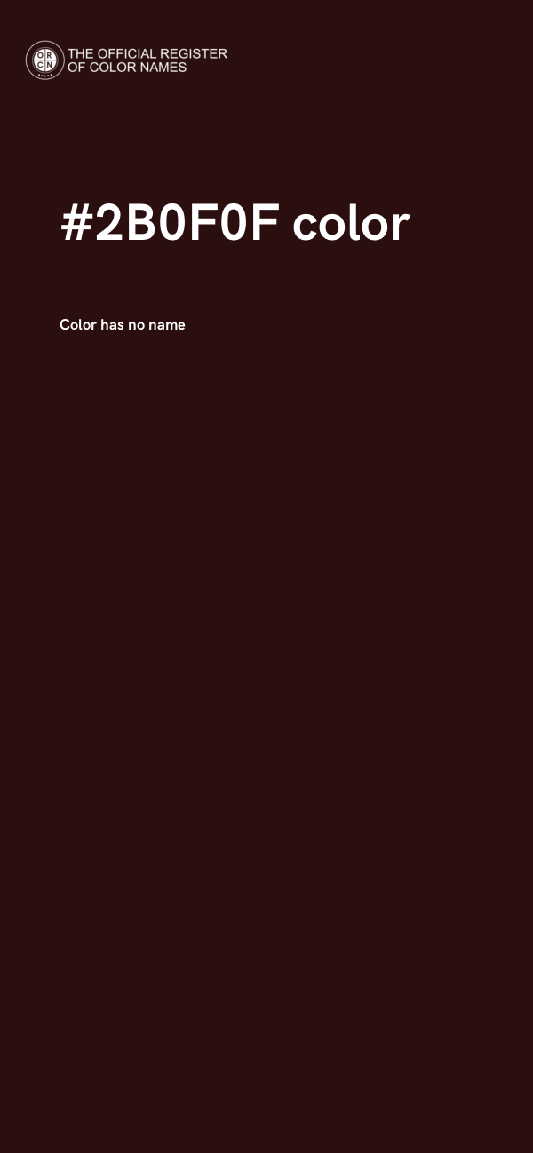 #2B0F0F color image
