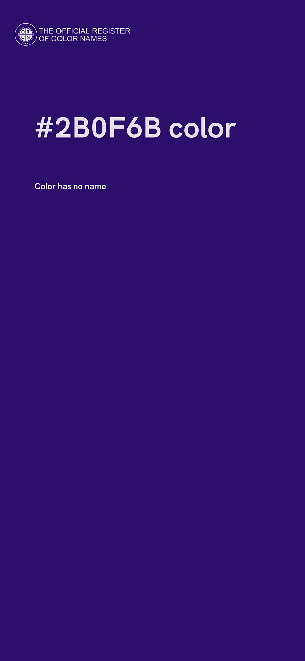 #2B0F6B color image