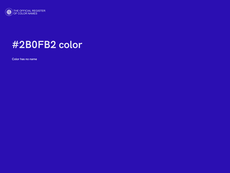 #2B0FB2 color image
