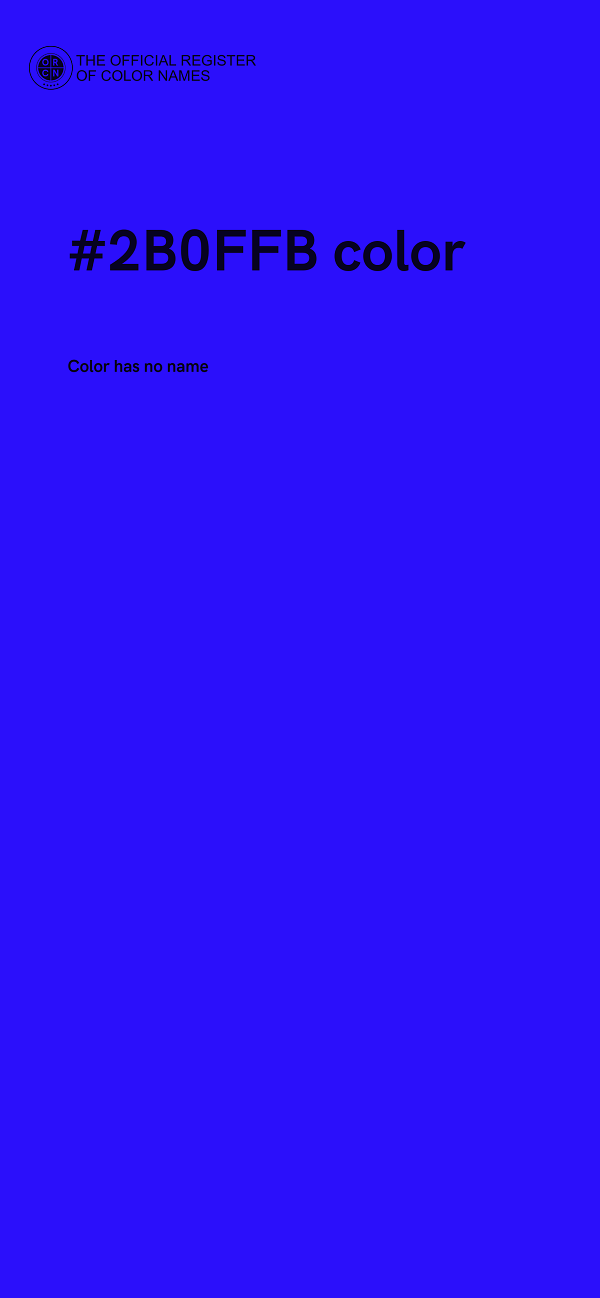 #2B0FFB color image