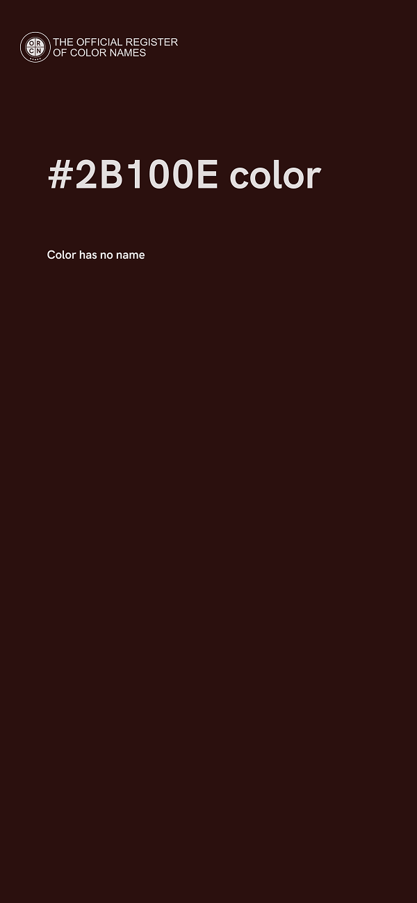 #2B100E color image