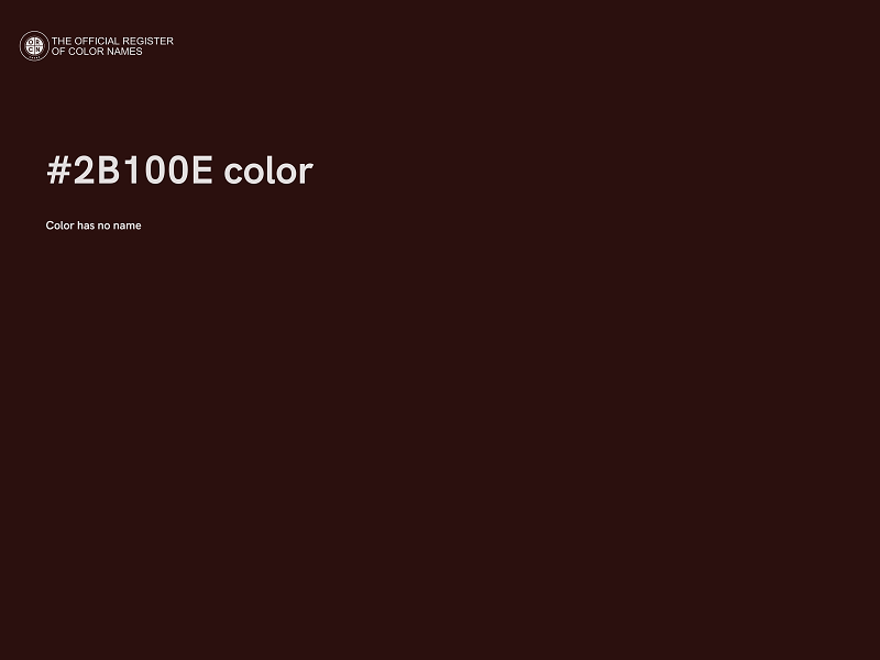 #2B100E color image