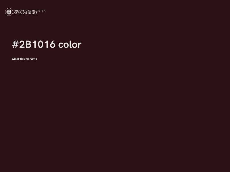 #2B1016 color image