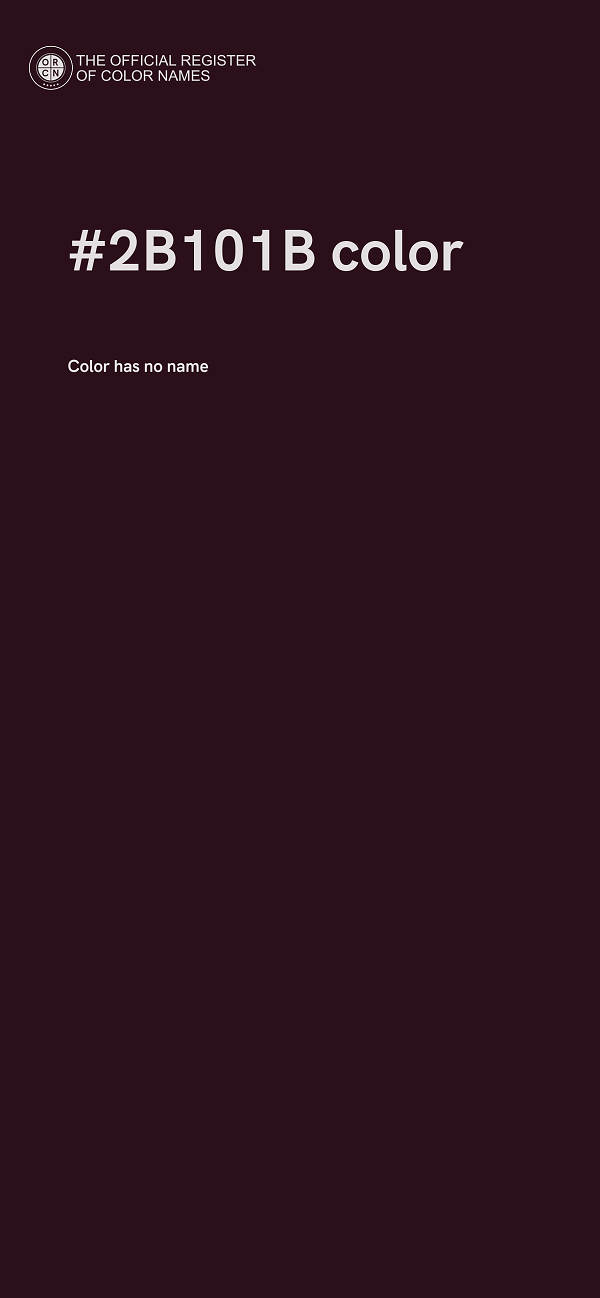 #2B101B color image