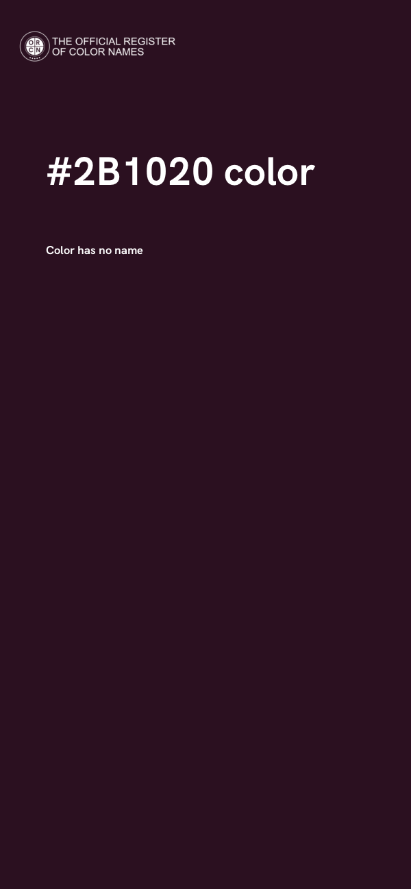#2B1020 color image