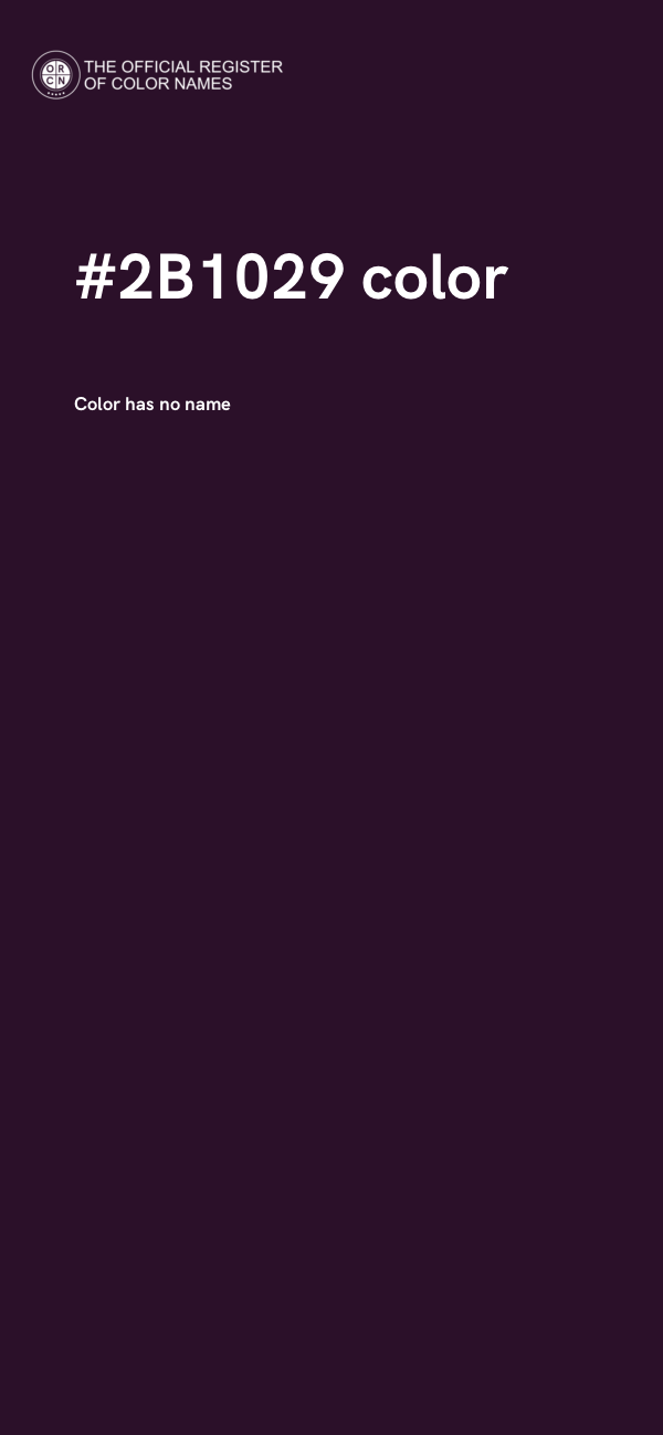 #2B1029 color image