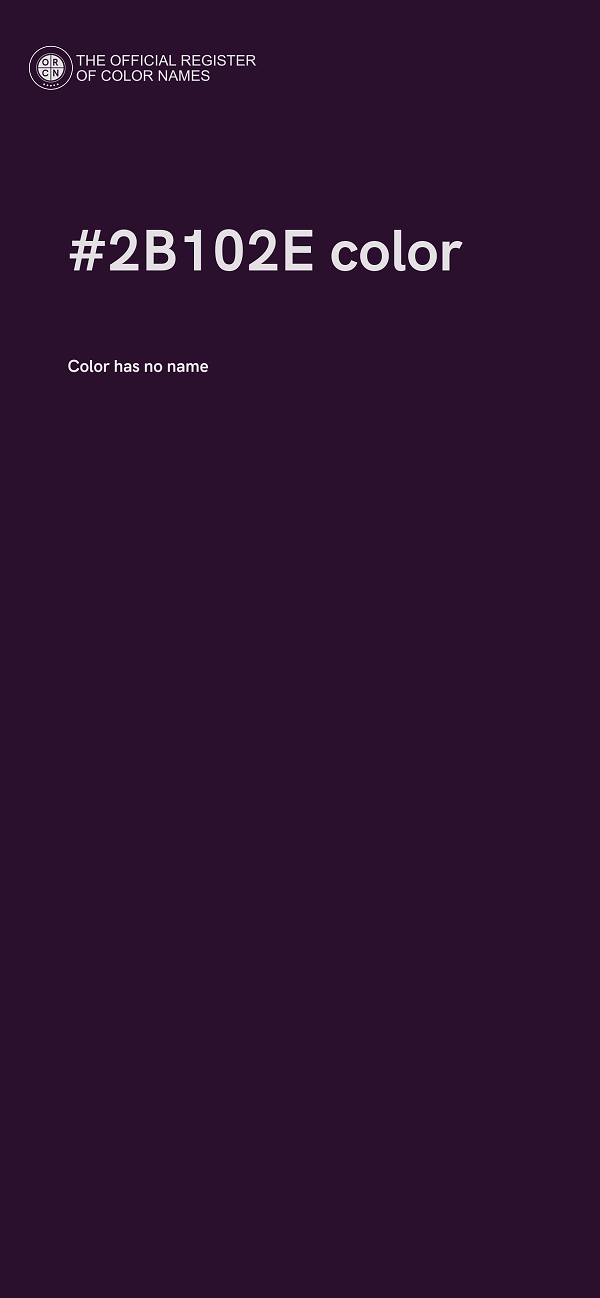 #2B102E color image