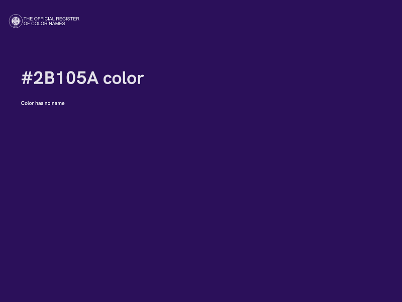 #2B105A color image