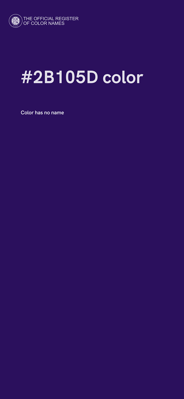 #2B105D color image