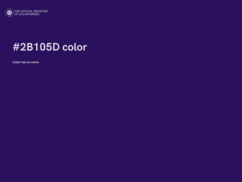 #2B105D color image