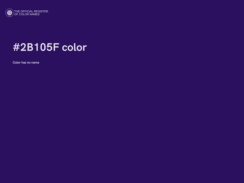 #2B105F color image