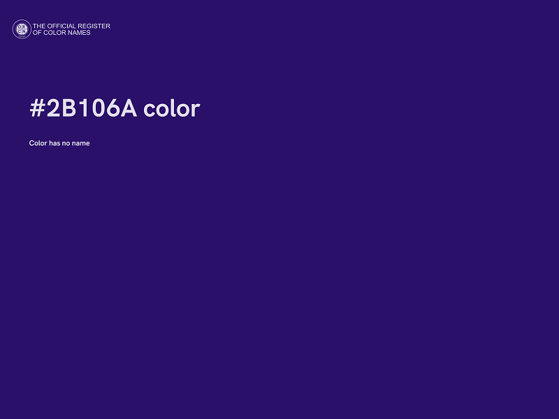 #2B106A color image