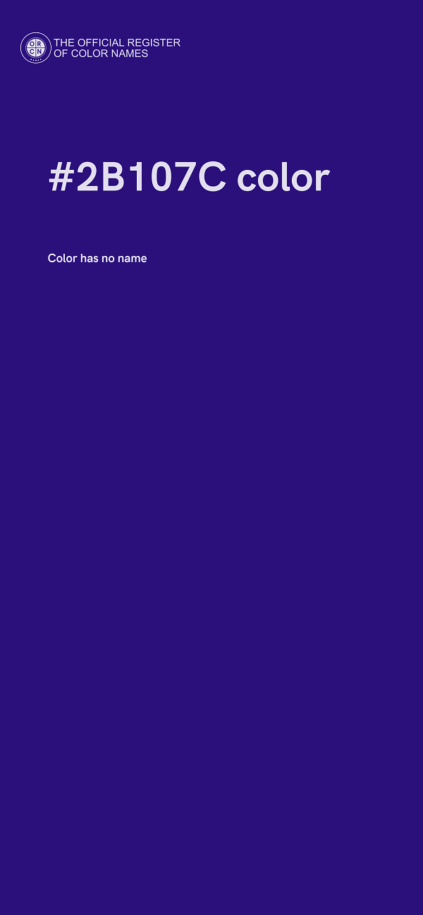 #2B107C color image