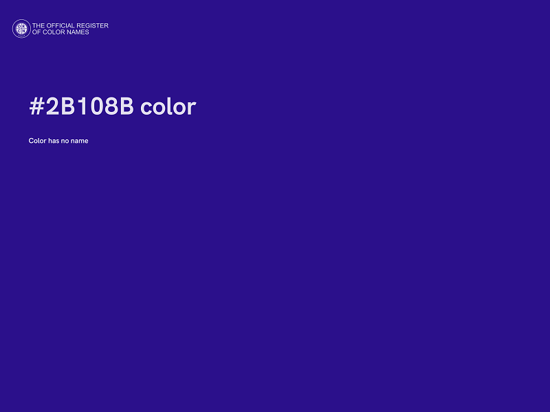 #2B108B color image