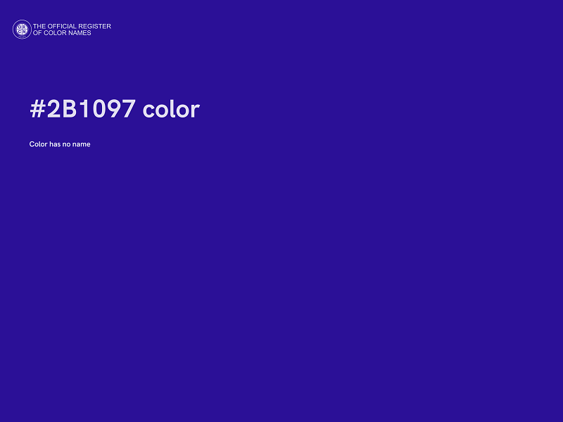 #2B1097 color image