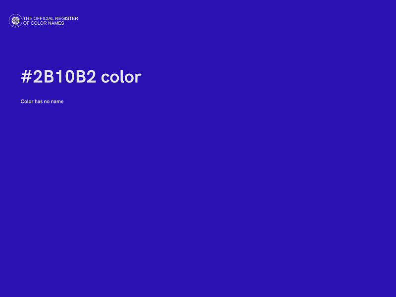 #2B10B2 color image