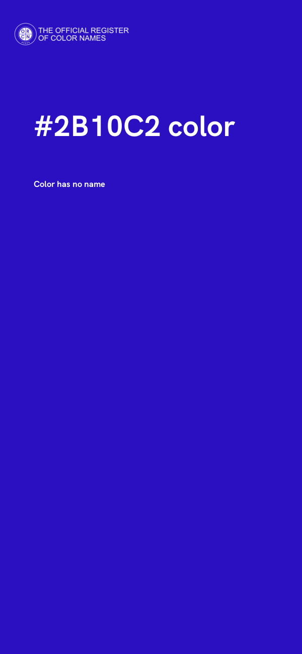 #2B10C2 color image