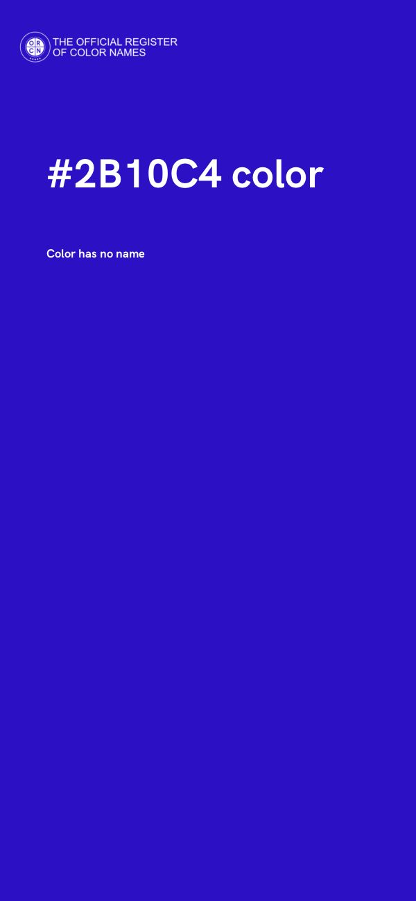 #2B10C4 color image