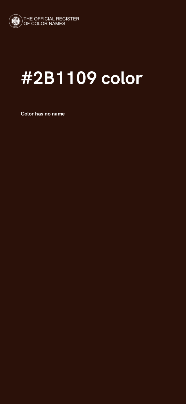 #2B1109 color image