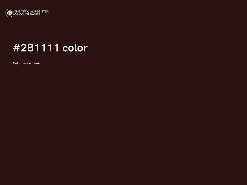 #2B1111 color image