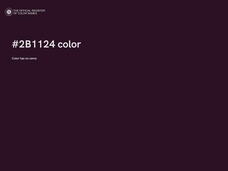 #2B1124 color image