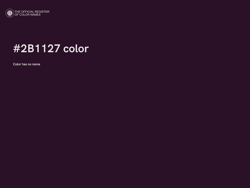 #2B1127 color image