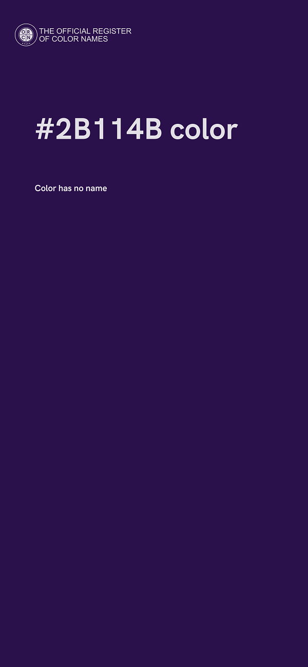 #2B114B color image