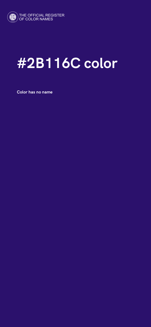 #2B116C color image