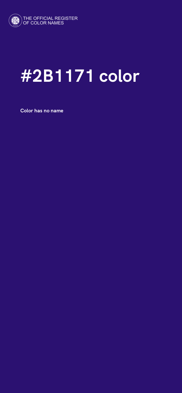 #2B1171 color image