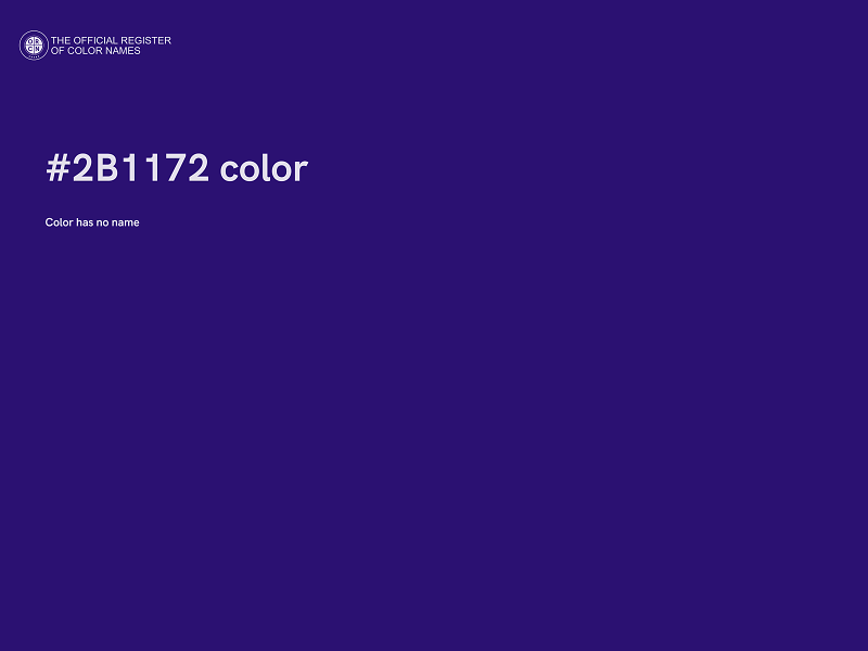 #2B1172 color image