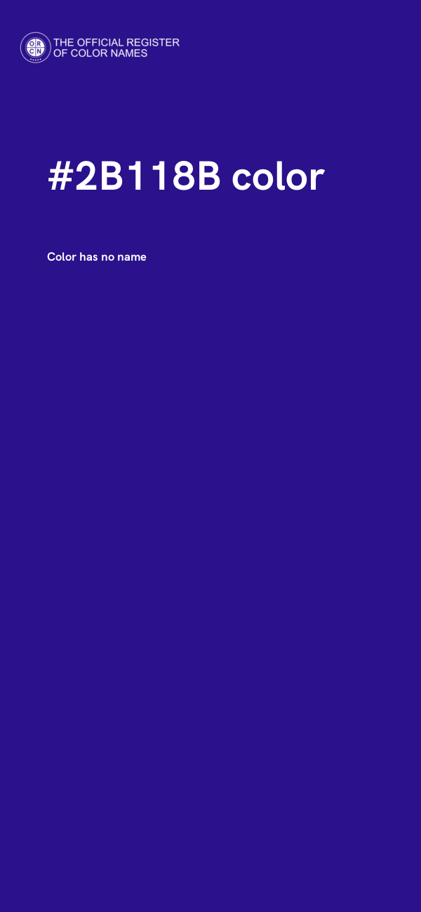 #2B118B color image