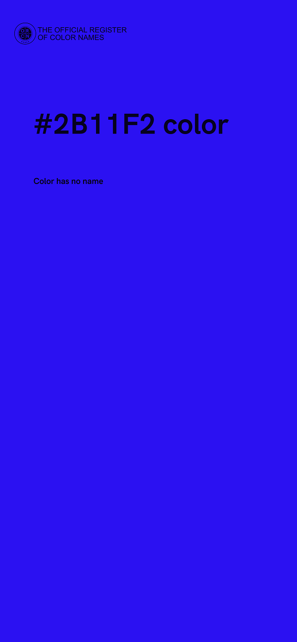#2B11F2 color image