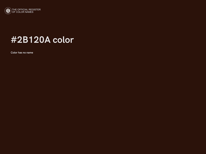 #2B120A color image
