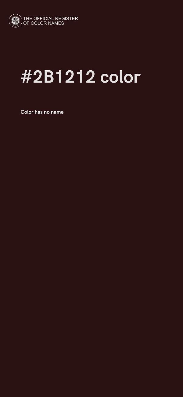 #2B1212 color image