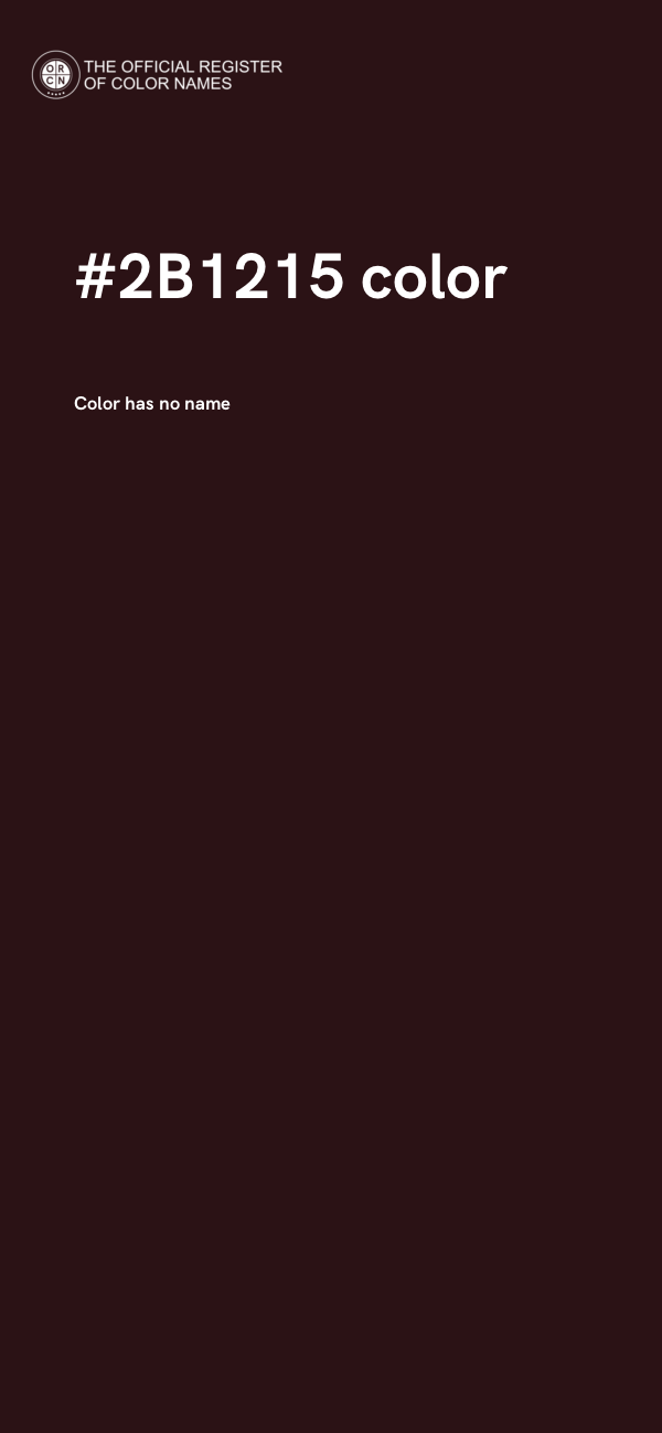 #2B1215 color image