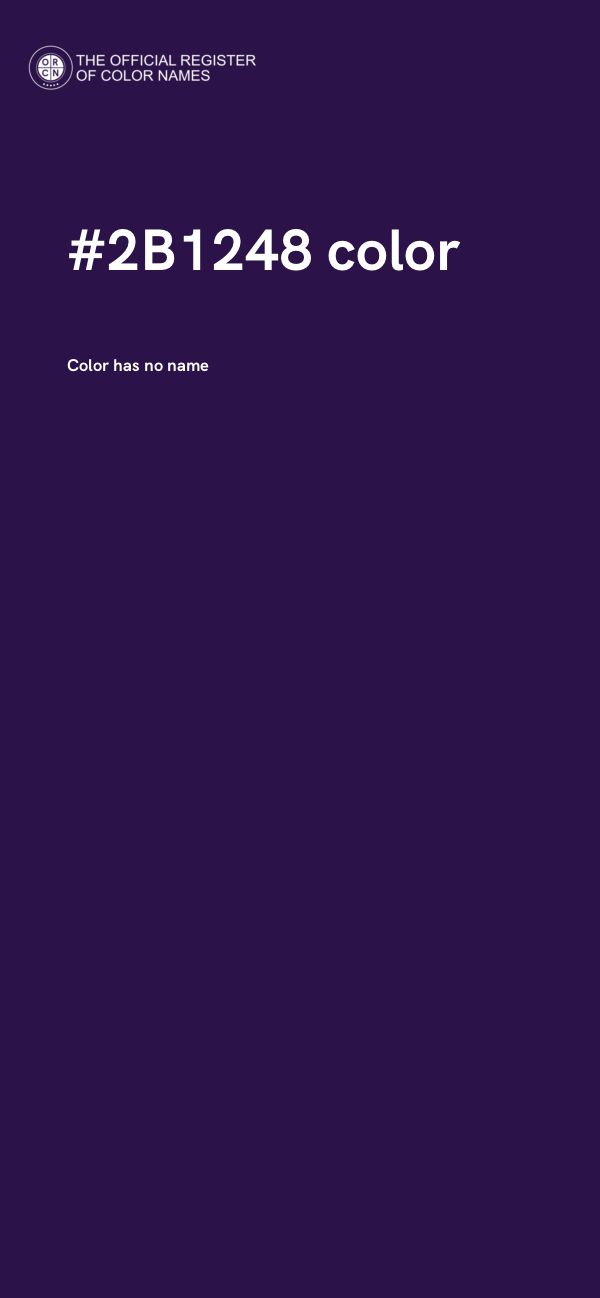 #2B1248 color image