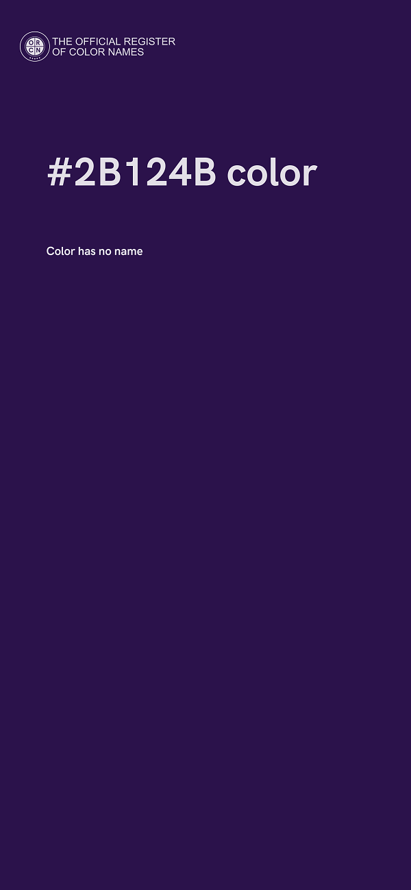 #2B124B color image