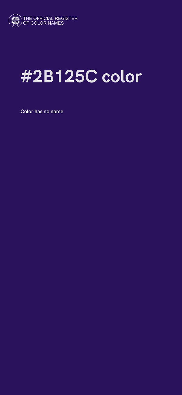 #2B125C color image