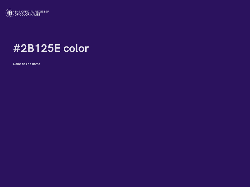 #2B125E color image