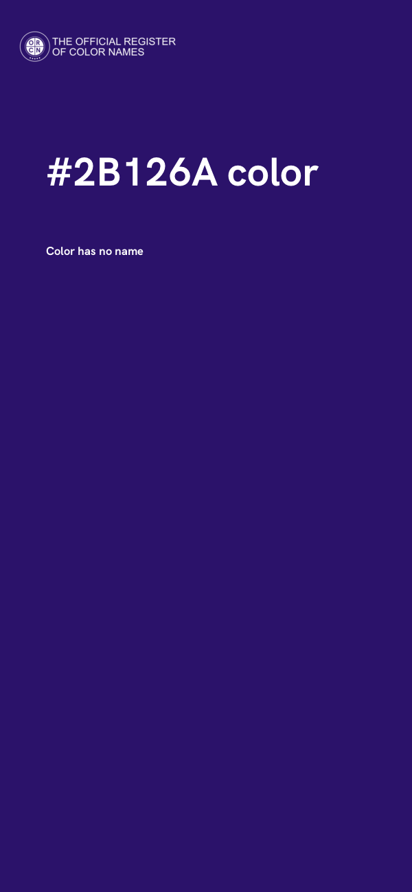#2B126A color image
