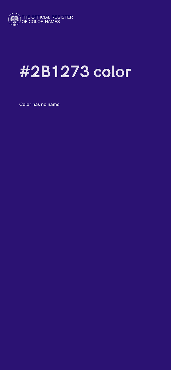 #2B1273 color image