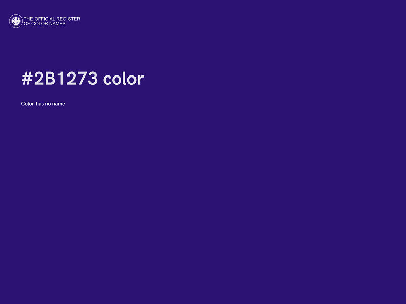 #2B1273 color image