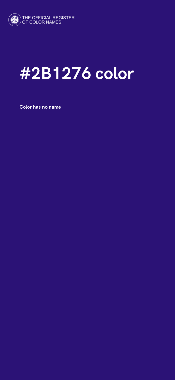 #2B1276 color image