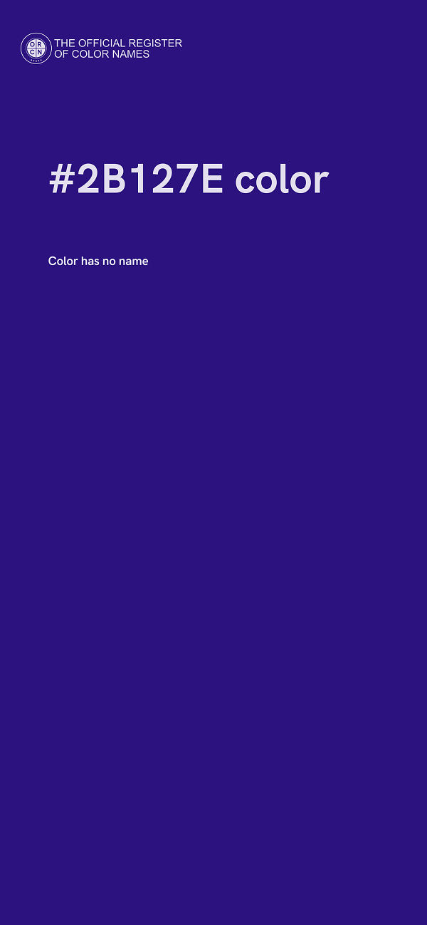 #2B127E color image