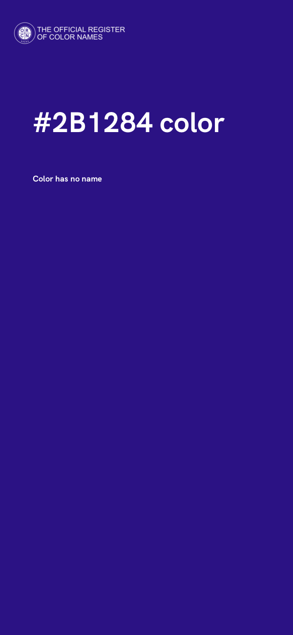 #2B1284 color image
