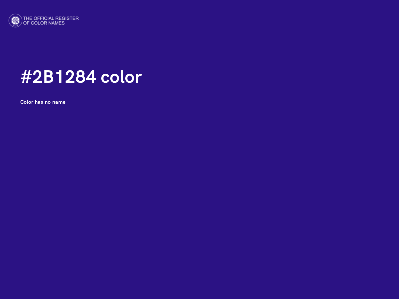 #2B1284 color image
