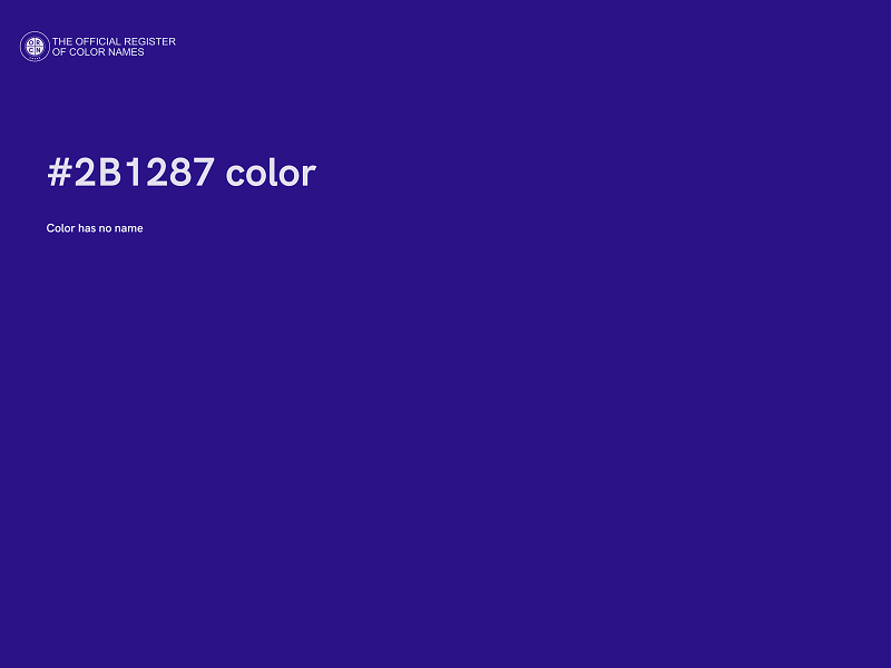 #2B1287 color image