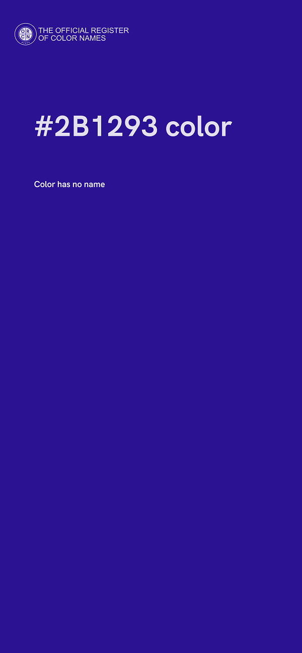 #2B1293 color image